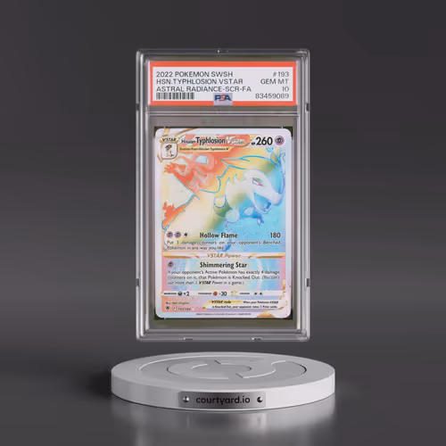 2022 Pokémon Sword & Shield Astral Radiance #193 Hisuian Typhlosion Vstar - Full Art Secret (PSA 10
