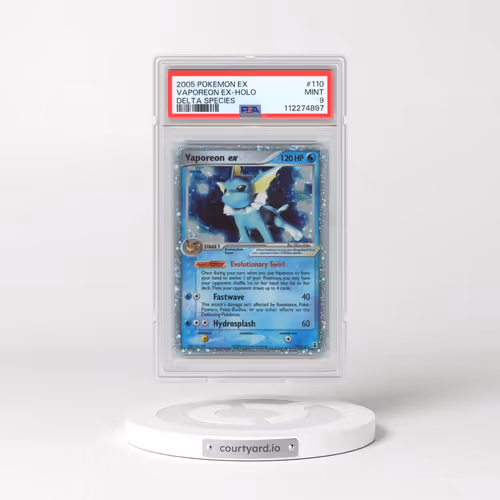 2005 Pokémon EX Delta Species #110 Vaporeon EX - Holo Holo (PSA 9 MINT)