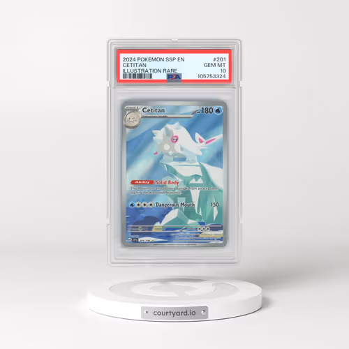 2024 Pokémon Ssp EN-Surging Sparks #201 Cetitan - Illustration Rare (PSA 10 GEM MINT)