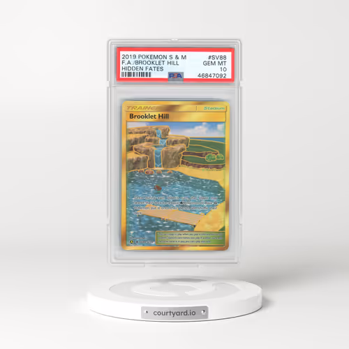 2019 Pokémon Sun & Moon Hidden Fates #SV88 Brooklet Hill - Full Art (PSA 10 GEM MINT)