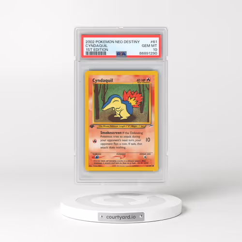 2002 Pokémon Neo Destiny #61 Cyndaquil - 1st Edition (PSA 10 GEM MINT)