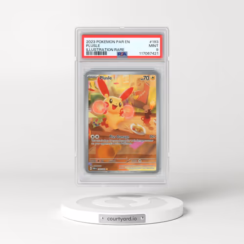 2023 Pokémon Par EN-Paradox Rift #193 Plusle - Illustration Rare (PSA 9 MINT)