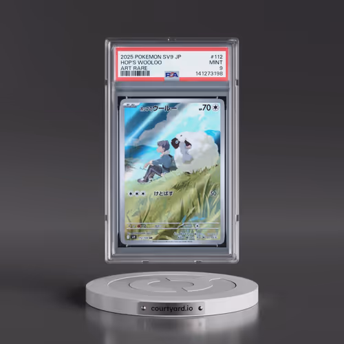 2025 Pokémon SV9-Battle Partners #112 Hop's Wooloo - Art Rare (PSA 9 MINT)