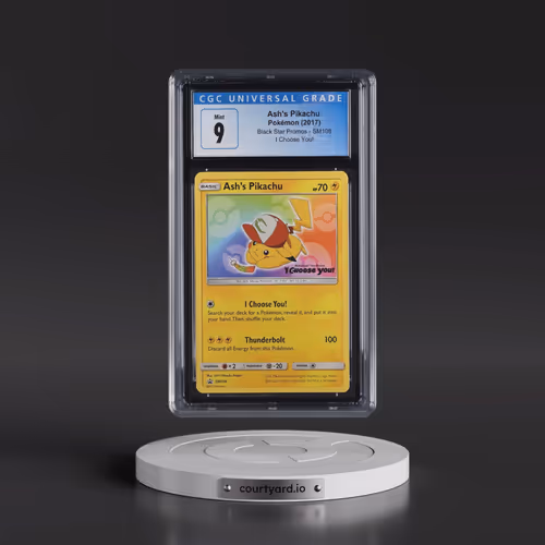 2016 Black Star Promos - Sun & Moon #SM108 Ash's Pikachu - I Choose You! Purchase Campaign (CGC 9 MI