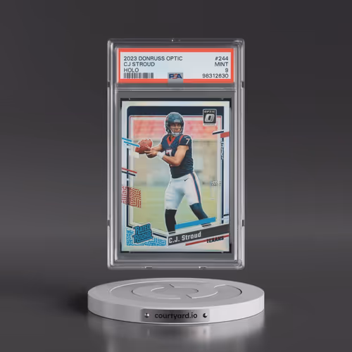 2023 Panini Donruss Optic #244 CJ Stroud - Holo (PSA 9 MINT)