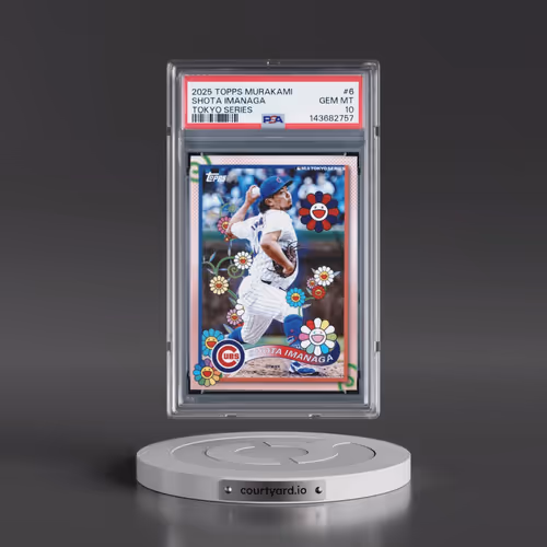 2025 Topps Takashi Murakami + MLB World Tour Tokyo Series #6 Shota Imanaga (PSA 10 GEM MINT)