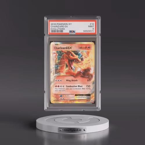 2016 Pokémon XY Evolutions #12 Charizard EX - Holo (PSA 9 MINT)