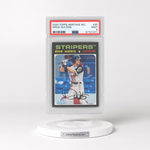 2020 Topps Heritage Minor League #20 Drew Waters (PSA 9 MINT)
