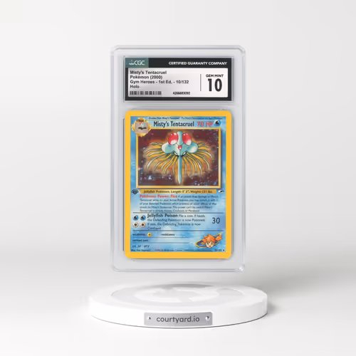 2000 Gym Heroes #10 Misty's Tentacruel - 1st Edition Holo (CGC 10 GEM MINT)