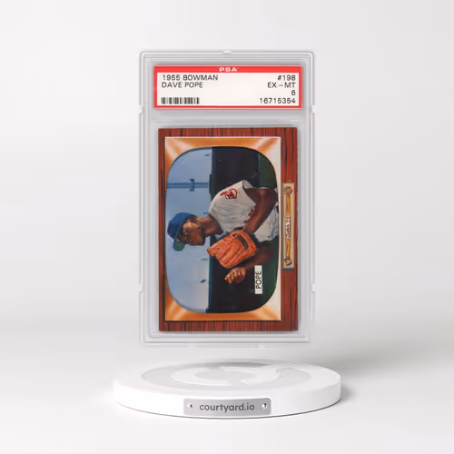 1955 Bowman #198 Dave Pope (PSA 6 EX-MT)