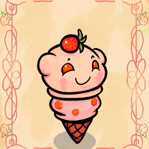 Strawberry Ice Cream #1
