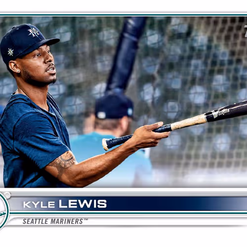 Seattle Mariners Tm Kyle Lewis Short Print White 2