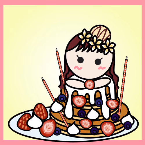 3周年記念バースデーパンケーキ #2