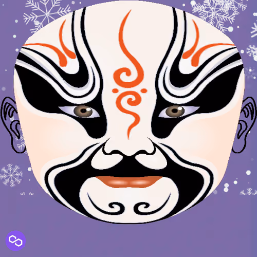 Peking Opera facial makeup #49