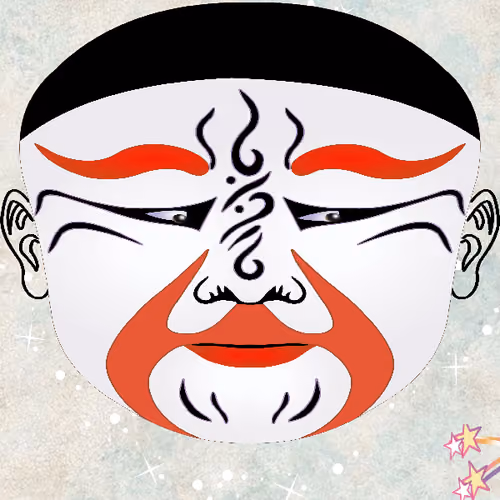 Peking Opera facial makeup #81