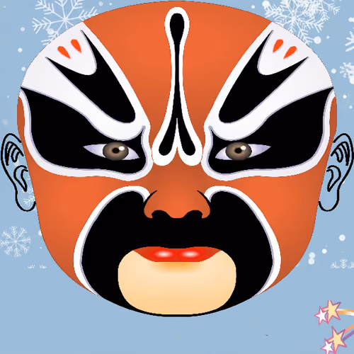 Peking Opera facial makeup #77