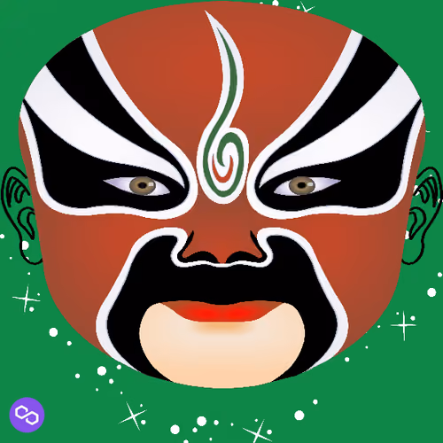 Peking Opera facial makeup #84