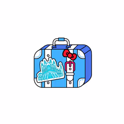 Barcelona Stamp Suitcase