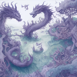 Violet Water Dragons #2