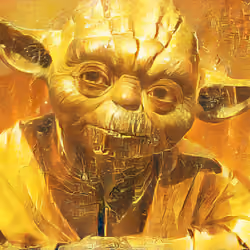 Yoda Cracked Gold