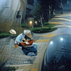 The guitar player, the priest and the nun