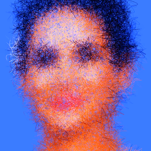 HACKD brushed portrait, n4