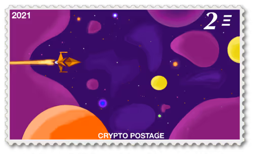 Ether to infinity and beyond #7 - Crypto Stamp NFT 