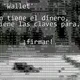 El 'wallet' firma, no tiene el dinero. El saldo está en el blockchain. #00_28_07