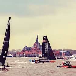 LVMH Americas Cup World Race. American race team Oracle.