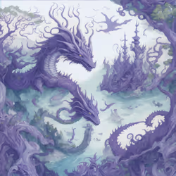 Violet Water Dragons #1