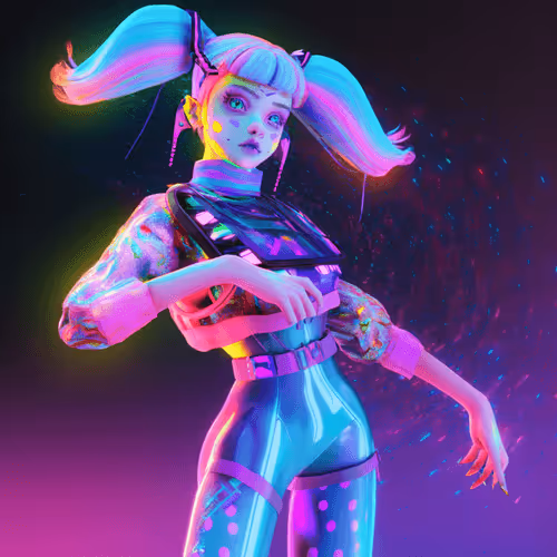 Space Girlz AI Music NFT #1 “Roxxy"