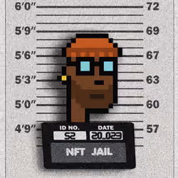 CryptoPunk #52 Mugshot