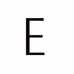 Character of E