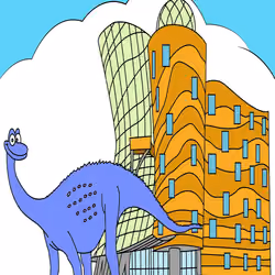 Isonosaurus Scratching On The Dancing House