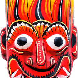 Raksha Sanni Kolam Devil Ceylon Masks Art