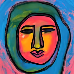 colored face #99