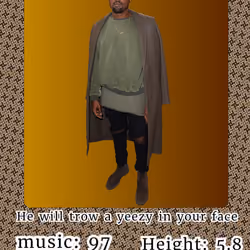 KENYE WEST CARD