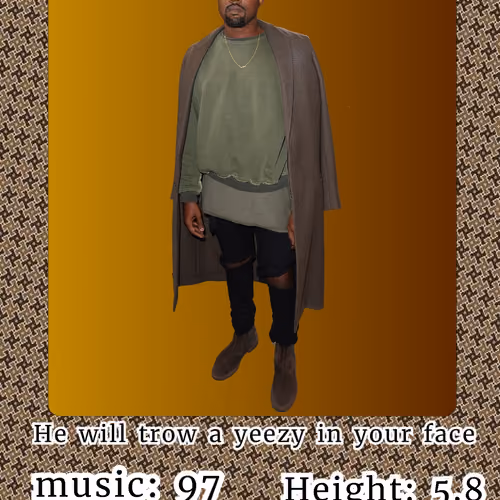 KENYE WEST CARD
