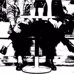 Silho #3 - Couple Sitting in A Cafe