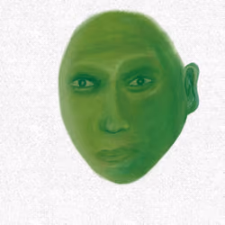 face Lady green