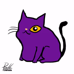 Cat purple 6
