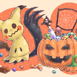 Mimikyu & Halloween Candy
