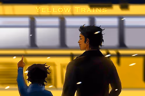 LitNFT #27: Yellow Trains by Jacob Schlote