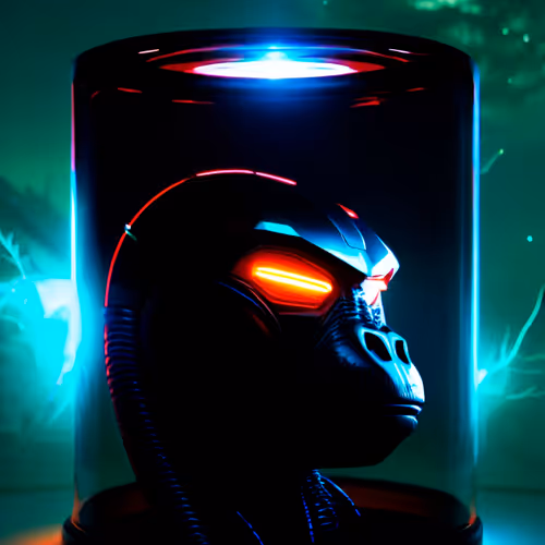 Alien Ape Head #0828