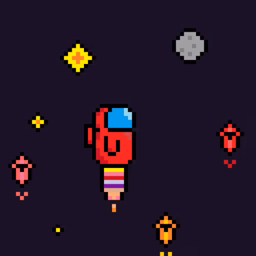 Red imposter to the moon