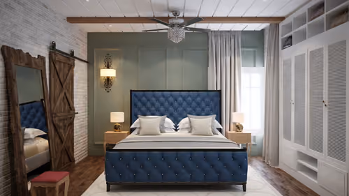 Industrial Theme Master bedroom