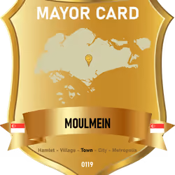 Mayor Card - Singapore - Moulmein