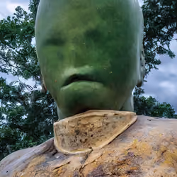 AI reimaining of a tree sculpture