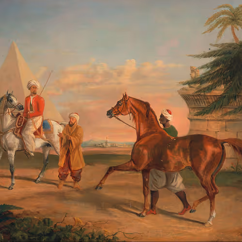 George_Henry_Laporte_-_Mameluke_purchasing_an_Arabian_stallion