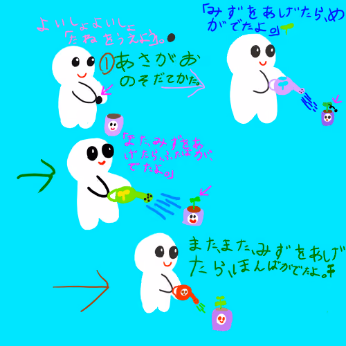 あさがおのそだてかた ①